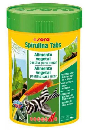 SERA SPIRULINA TABS. 24 TABLETAS PASTILLA ALIMENT SERA SPIRULINA TABS. 24 TABLETAS PASTILLA ALIMENT