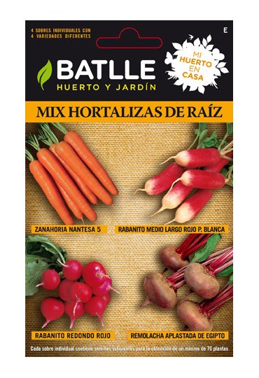 SEMILLAS MIX HORTALIZAS RAIZ-HC BATLLE SEMILLAS MIX HORTALIZAS RAIZ-HC BATLLE