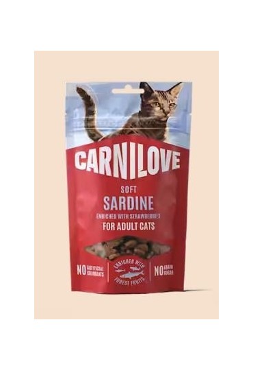 Soft snack sardina con fresa 50g carnilove