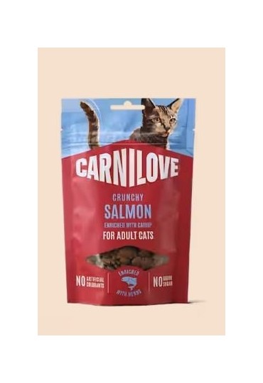 Crunchy snack salmon con hierba gatera 50g carnilo
