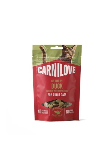 Crunchy snack de pato con frambuesas 50gr carnilov