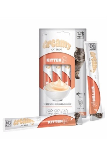 Creamy cat kitten atun y pollo 4x15gr