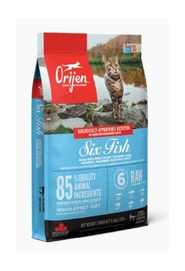 Orijen six fish cat 340 g