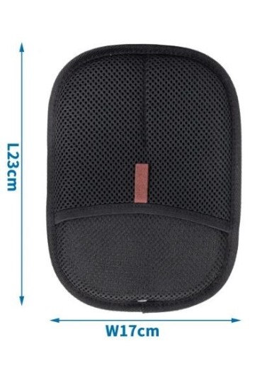 Guante quitapelos negro gris 23x71cm