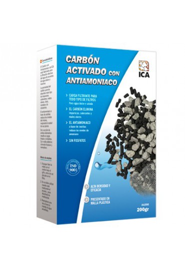 ICA CARBON  LIMPIADOR  AGUA ACTIVADO ICA 300 GR