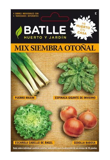 SEMILLAS MIX SIEMBRA OTOÑAL-HC BATLLE SEMILLAS MIX SIEMBRA OTOÑAL-HC BATLLE
