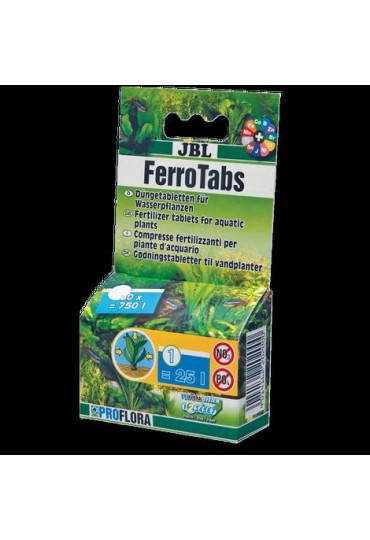 FERROTABS 30 TAB. FERTILIZANTE PLANTAS ACUÁTIC JBL