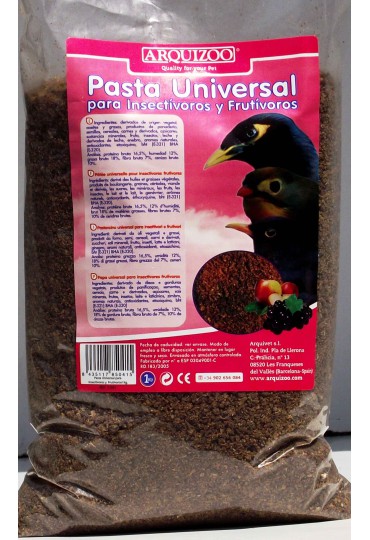 PASTA UNIVERSAL PARA INSECTIVOROS Y FRUTIVOROS 1KG