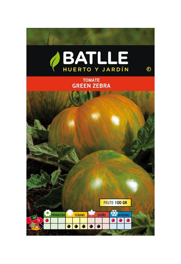 BATLLE TOMATE GREEN ZEBRA - TIGRE