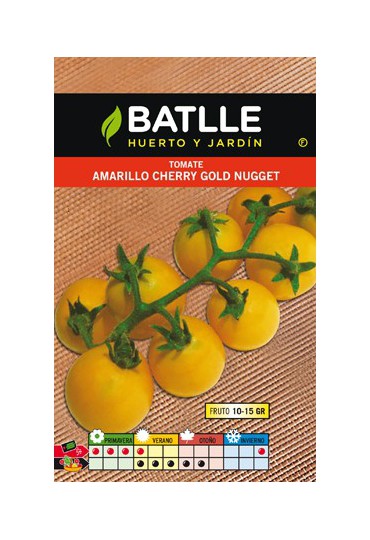 BATLLE TOMATE AMARILLO CHERRY GOLD NUGGET