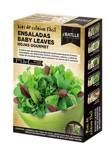 BATLLE KF- ENSALADAS BABY LEAVES HOJAS GO