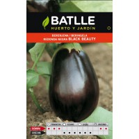 BATLLE SEMILLA DE BERENJENA REDONDA BLACK BEAUTY