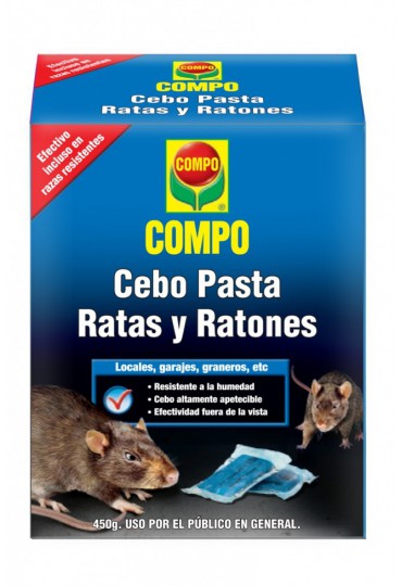 COMPO CEBO PASTA RATAS 450 GR