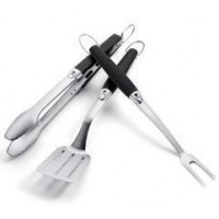 WEBER SET DE 3 ACCESORIOS ACERO INOXIDABLE