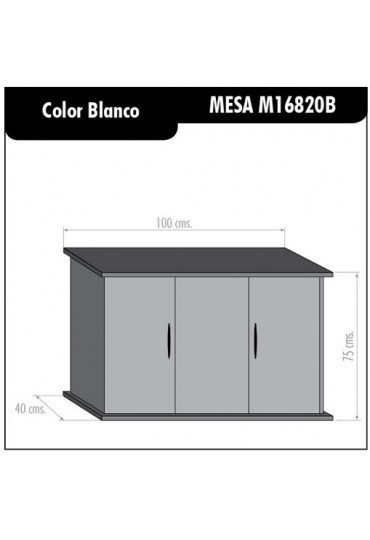 MESA ICA AQUALUX 168 BLANCO