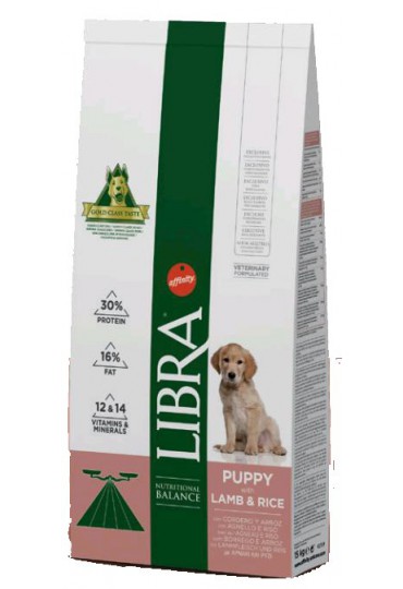 LIBRA DOG PUPPY CORDERO Y ARROZ 15 KG