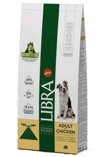 LIBRA DOG ADULT POLLO Y ARROZ 15 KG