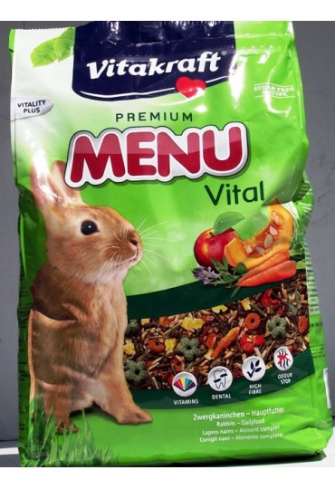 VITAKRAFT MENU PREMIM VITAL CONEJOS ENANOS 1 KG 