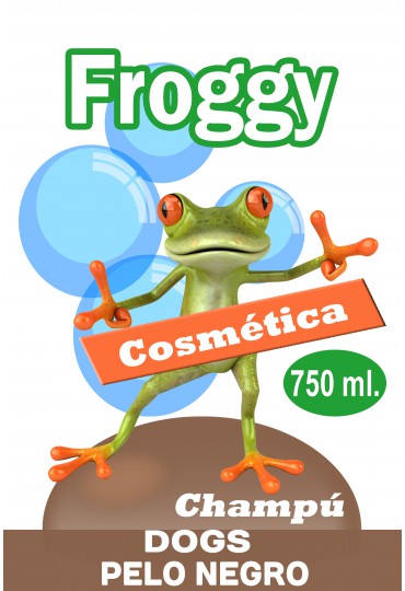 FROGGY CHAMPU PELO NEGRO 750 ML