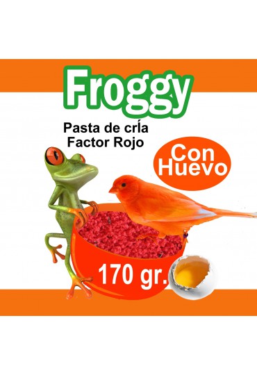 FROGGY PASTA DE CRIA PIGMENTANTE ROJO 170 GR