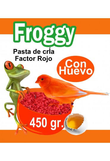 FROGGY PASTA DE CRIA PIGMENTANTE ROJO 450 GR