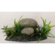 DECORACION PIEDRAS CON PLANTAS