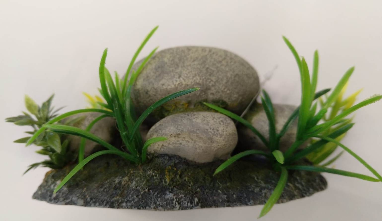 e iluminación PIEDRAS CON PLANTAS Mundo Verde/Garden