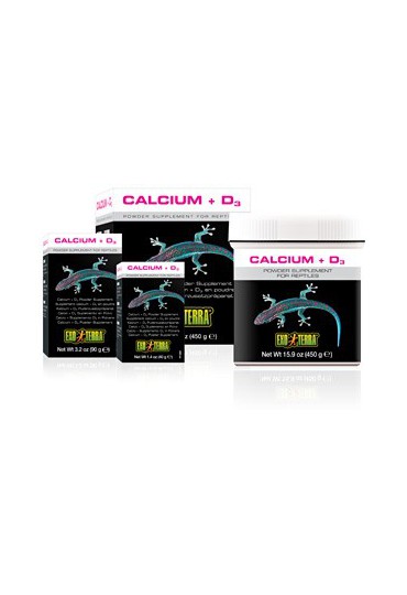 EXO TERRA CALCIO + VITAMINA D3 90GR EXO TERRA CALCIO + VITAMINA D3 90GR
