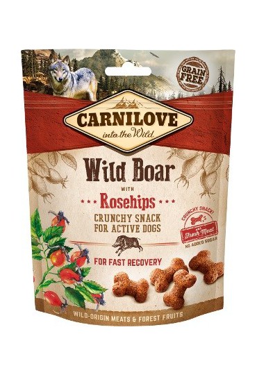 CARNILOVE CRUNCHY SNACK WILDB  & ROSEH 200G