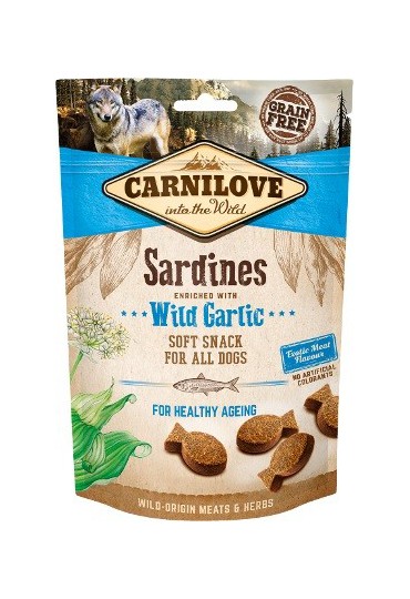 CARNILOVE SOFT SNACK SARDINES & EILDGAR 200G