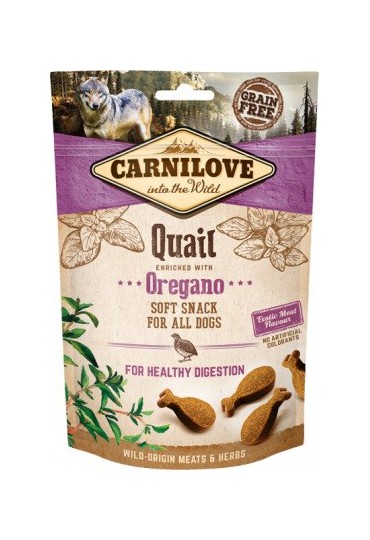 CARNILOVE SOFT SNACK QUAIL&OREGANO 200 GR