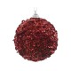 BOLA NAVIDAD ROJA LENTEJUELAS 8CM