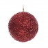 BOLA NAVIDAD LENTEJUELAS ROJA 14CM