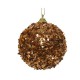 COLGANTE BOLA CONFETI BRONCE 8CM