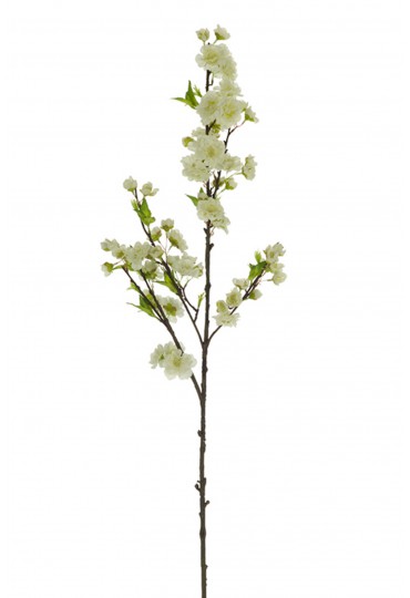 RAMA GRANDE CEREZO ARTIFICIAL 104 CM BLANCO