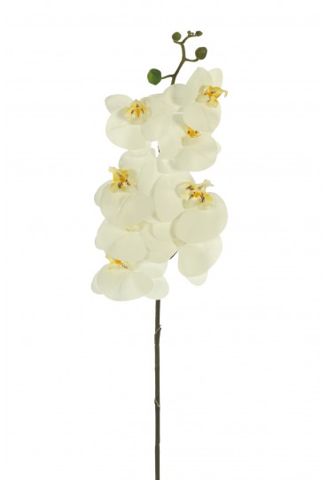 ORQUÍDEA LARGE LATEX ARTIFICIAL 97CM BLANCO