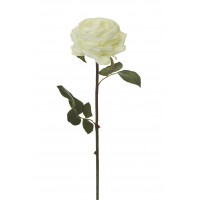 ROSA INGLESA ARTIFICIAL 45CM BLANCO