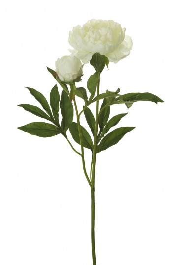 PEONIA ARTIFICIAL 79CM CREMA