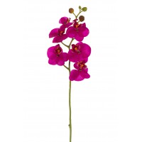 TALLO ORQUÍDEA LATEX ARTIFICIAL 35 CM FUCSIA