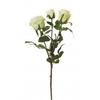 RAMANAJE ROSA ARTIFICIAL 61CM BLANCO
