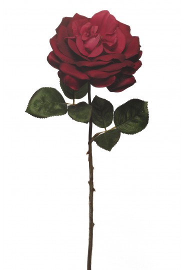ROSA INGLESA ARTIFICIAL 45 CM BURDEOS