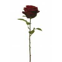 ROSA ECUADOR ABIERTA ARTIFICIAL 47 CM BURDEOS