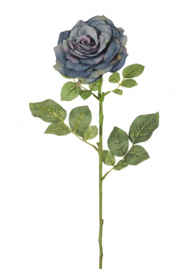 ROSA GRANDE ARTIFICIAL 74 CM AZUL