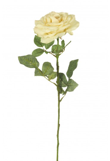 ROSA GRANDE ARTIFICIAL 74 CM CREMA