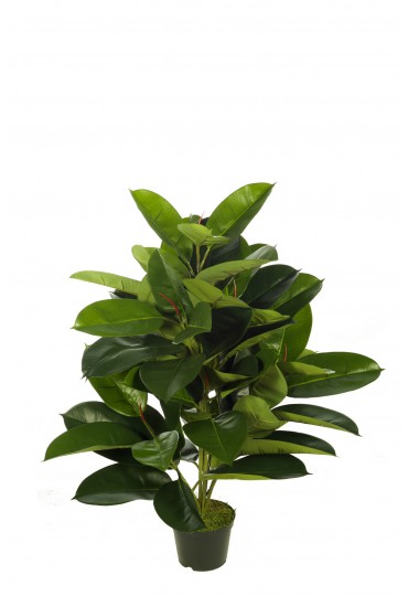 PLANTA RAMA FICUS RUBBER ARTIFICIAL 85 CM VERDE