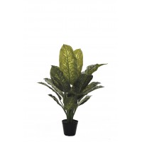 PLANTA DIFFEBACHIA MACETA ARTIFICIAL 87 CM VERDE