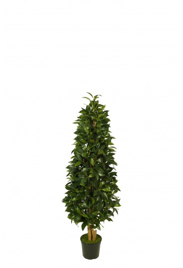 ÁRBOL PIRÁMIDE LAUREL ARTIFICIAL 120CM VERDE