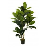 PLANTA RAMA FICUS RUBBER ARTIFICIAL 120CM VERDE