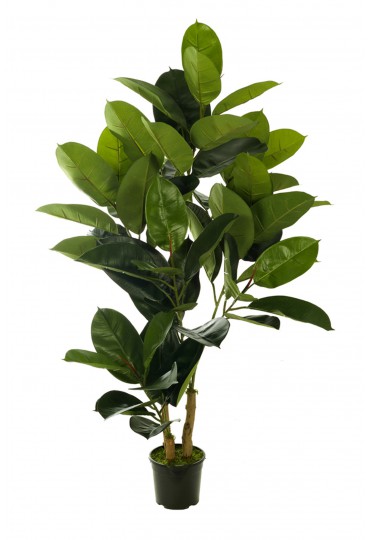 PLANTA RAMA FICUS RUBBER ARTIFICIAL 120CM VERDE