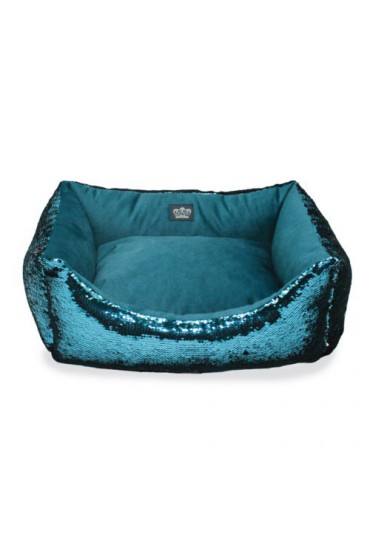 YAGU CUNA PARA PERROS GLITTER TURQUESA TALLA 2